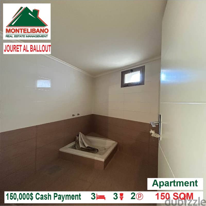 150,000$ Cash Payment!! Apartment for sale in Jouret Al Ballout!! 3
