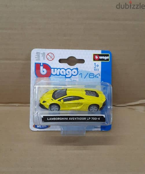 Bburago 1;64 diecast car models. 3