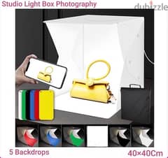 Portable ring light photo studio light box 0