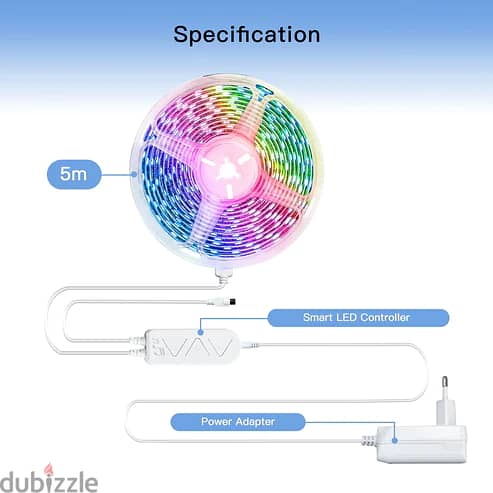 MOES WiFi Smart LED Light Strip RGBIC Strip Light 5050 Controller Part 1