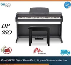 Medeli DP260 Digital Piano Black, Piano 88 keys Professional 0