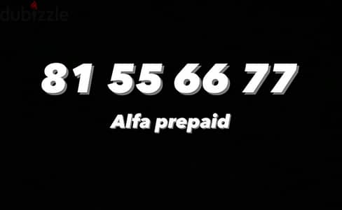 81 55 66 77     alfa prepaid