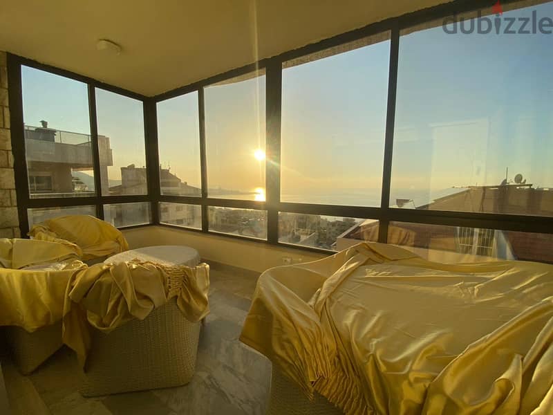 L13965-Apartment With Panoramic Seaview For Rent In Kfarhbeib 3