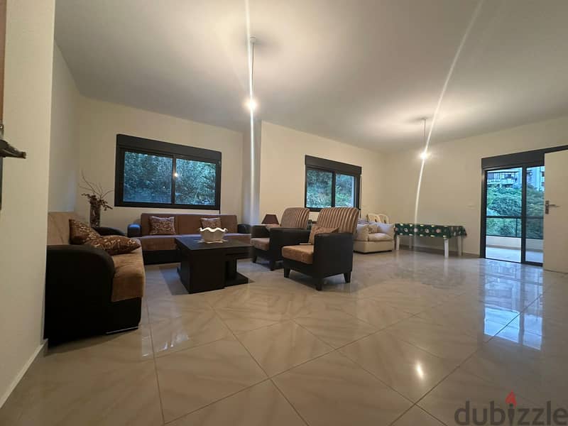 L13966-Furnished Apartment With Garden for Rent In Jamhour 2