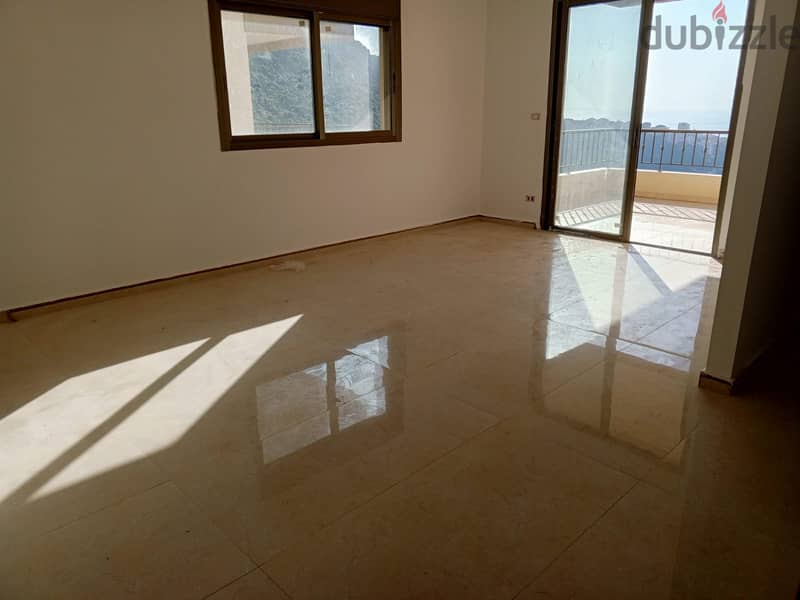 New apartment for RENT, in NAHER IBRAHIM/JBEIL, with a  mountain view. 1