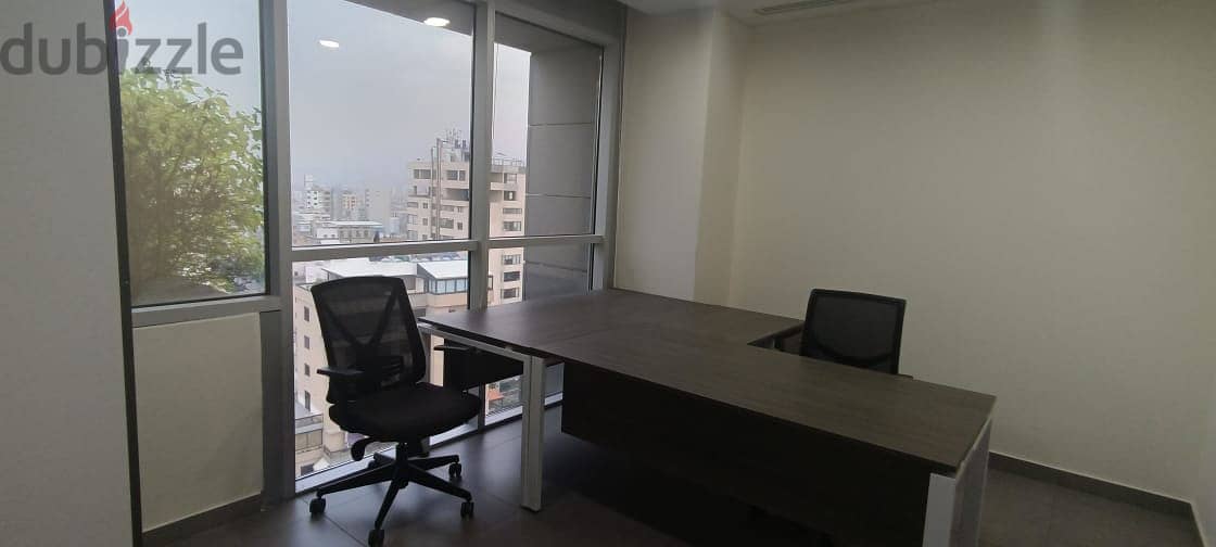L13971-Furnished Office for Rent In A Prime Location In Sin El Fil 1
