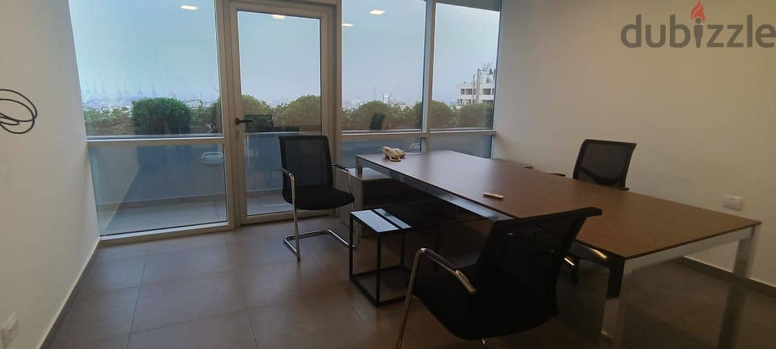 L13971-Furnished Office for Rent In A Prime Location In Sin El Fil 3