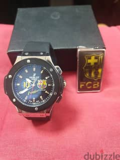 barcelona watch and lighter