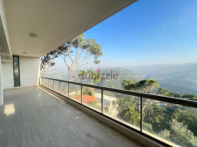 spacious apartment in the heart of beit mery unobstructed view Rf#5868 2