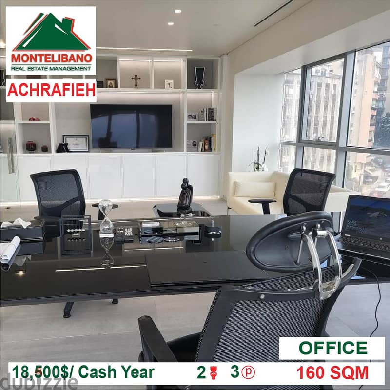 18,500$/Cash Year!! Office for rent in Achrafieh!! 2