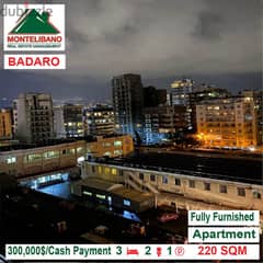 Fully Furnished apartment for sale located in badaro !! 300,000$!!! 0
