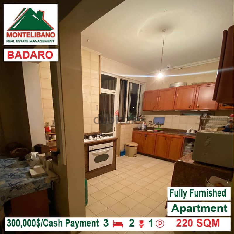 Fully Furnished apartment for sale located in badaro !! 300,000$!!! 6