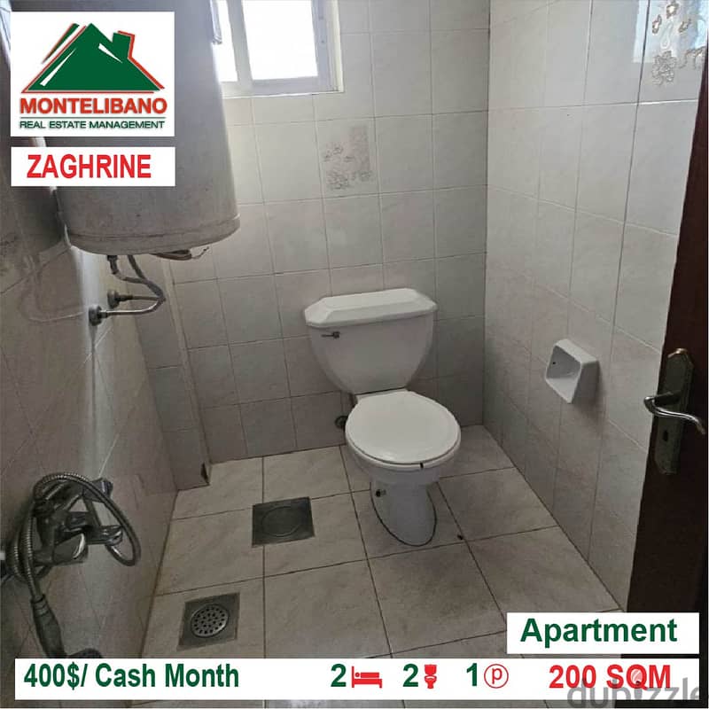 400$/Cash Month!! Apartment for rent in Zaghrine!! 4