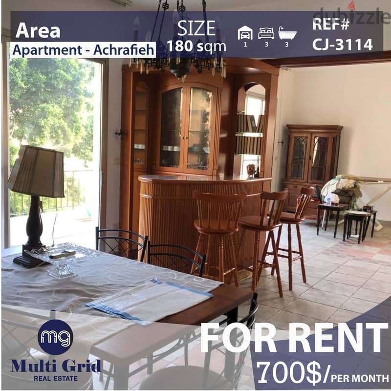 Apartment for Rent in Achrafiye , CJ-3114,  شقة للإيجار في الأشرفية 0