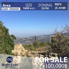 Ghbeleh, Land for Sale, 1.600 m2, أرض للبيع في غباله 0