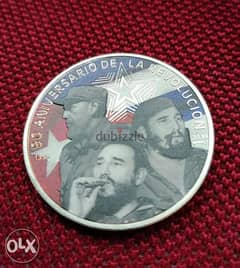 Fidel Castro Silver Plated Coin 0