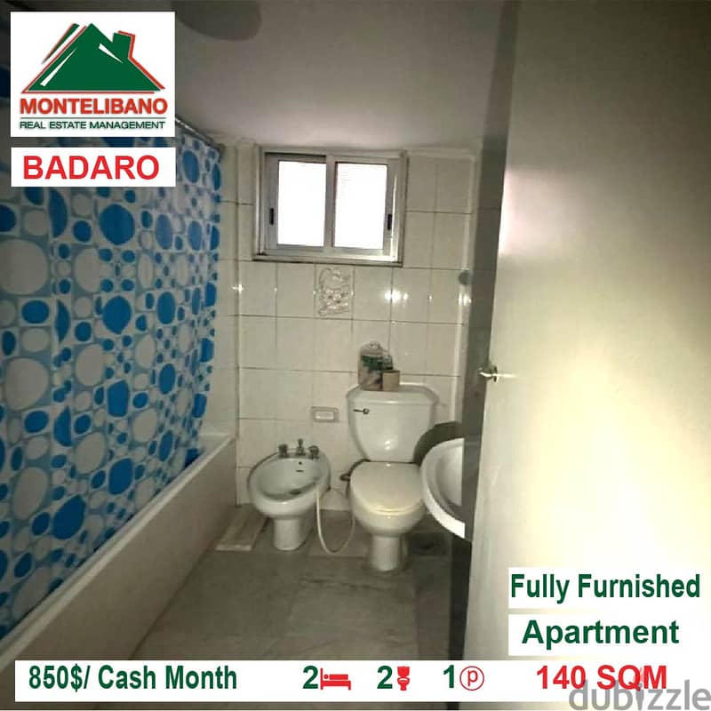 850$/Cash Month!! Apartment for rent in Badaro!! 3