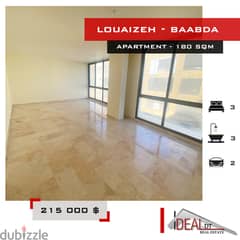 Apartment  for sale in louaizeh 180 SQM REF#MA82092