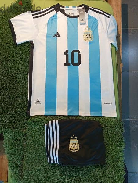 Messi Argentina 3 Stars Football Shirt & Short 1
