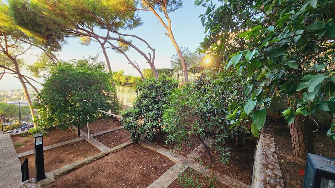 Villa for sale in Rabieh/ Furnished/ View/ Garden فيلا للبيع 5