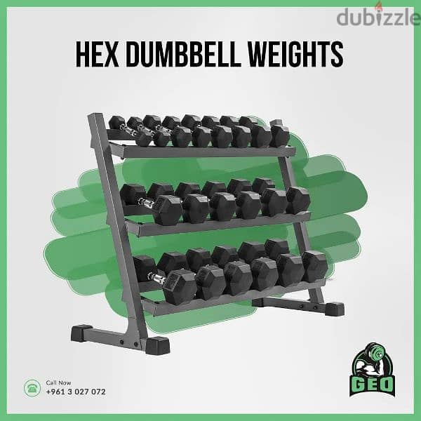 New Hexagon dumbbells offer for limited quantity GEO SPORT