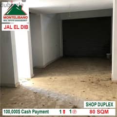 100,000$ Cash Payment!! Shop for sale in Jal El Dib!! 0