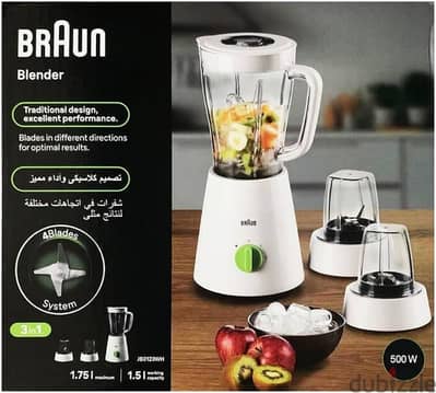 blender juicer with chopper and grinder BRAUN