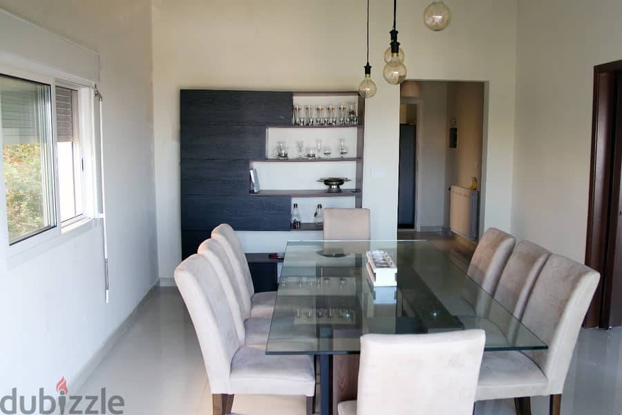 220 SQM Furnished Apartment in Ballouneh, Keserwan with View & Terrace 6