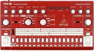 Behringer RD-6 Analog Drum Machine Red