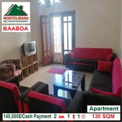 Apartment for sale located in Baabda !!140,000$!!