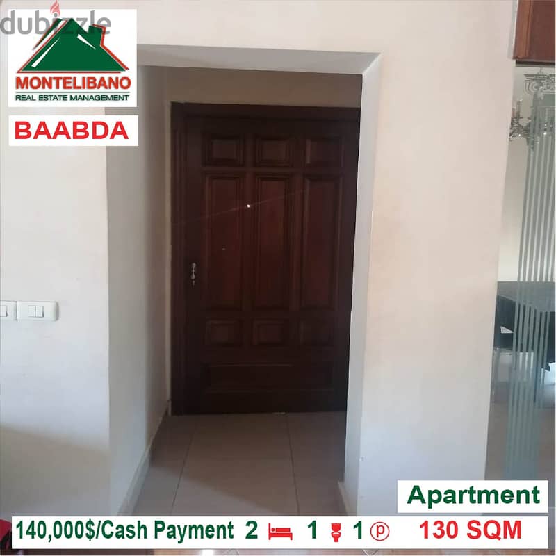 Apartment for sale located in Baabda !!140,000$!! 2