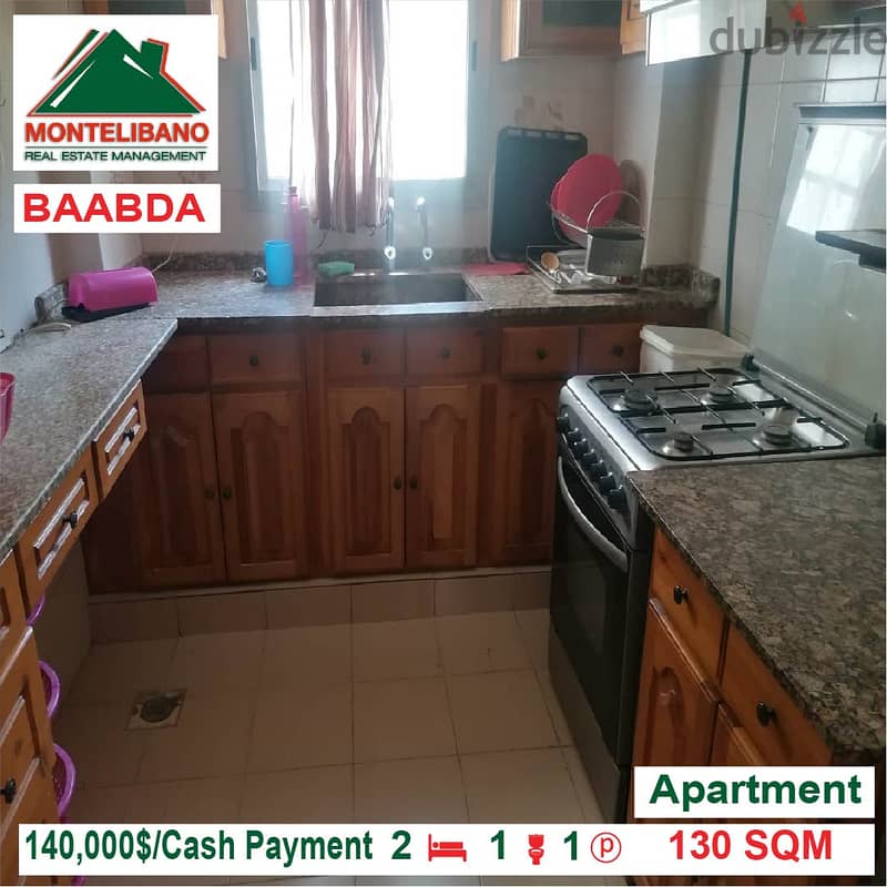 Apartment for sale located in Baabda !!140,000$!! 5