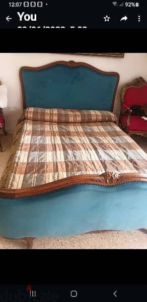 غرفة نوم فرنسية خشب جوز مميزة ناعمة انتيك قديمة مميزة Bedroom 1