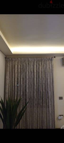 Gray modern curtain