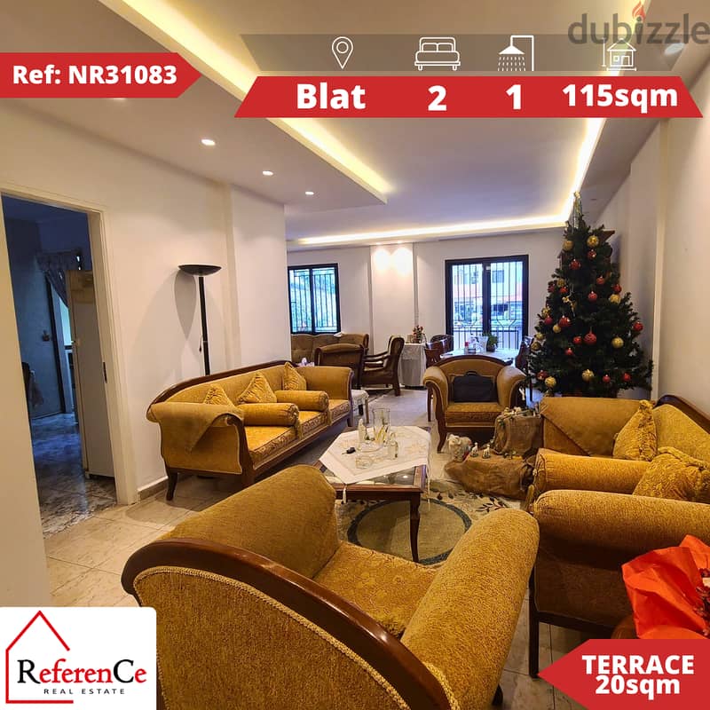 Prime Apartment in Blat with terrace شقة مميزة في بلاط مع تراس 0