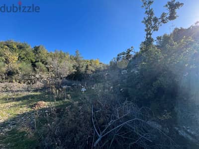 1134 m2 land+mountain view for sale in Mechmech-أرض للبيع في مشمش