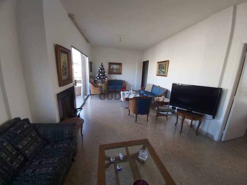 Furnished 135 m2 apartment+ open mountain/sea view for sale in Rmeil 1