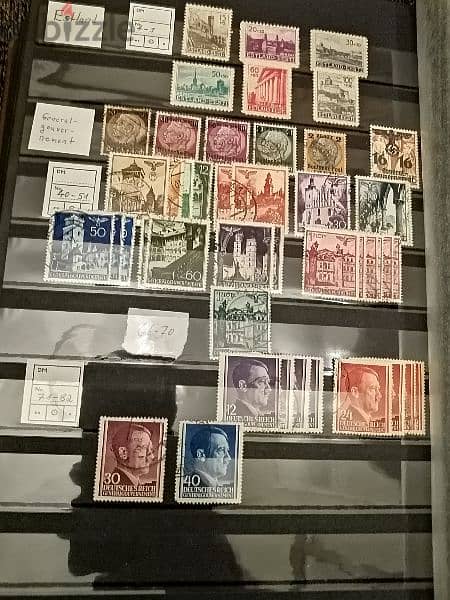 Germany Hitler rare stamps album over 1300 stamps Reich 2 & Reich 3 5