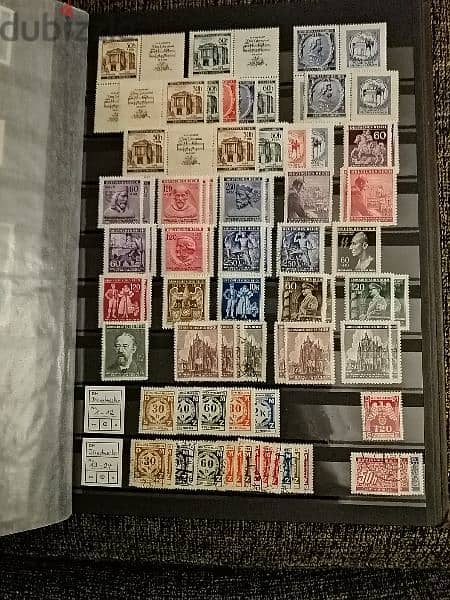 Germany Hitler rare stamps album over 1300 stamps Reich 2 & Reich 3 8