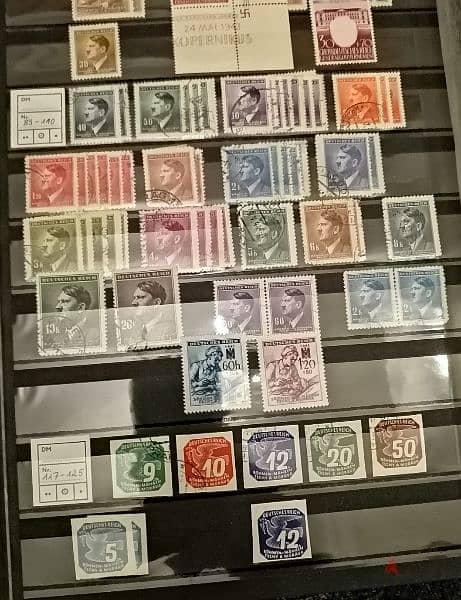 Germany Hitler rare stamps album over 1300 stamps Reich 2 & Reich 3 14