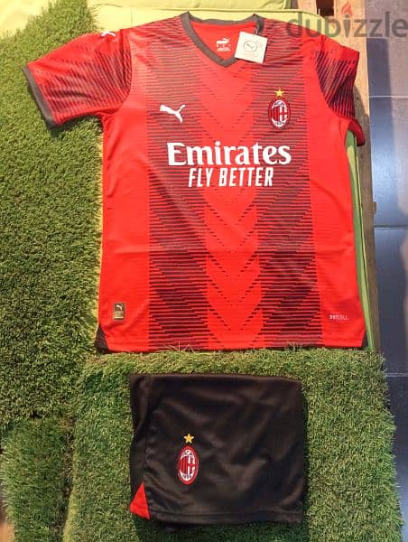 AC Milan Rafael Leão Football Shirt & Short 2023-24 1