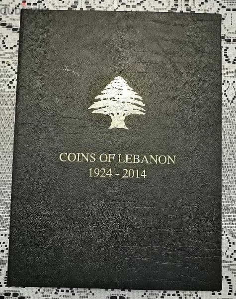 Lebanese coin album 1925-2014 66pcs البوم العملات اللبنانية 0