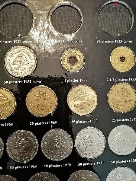 Lebanese coin album 1925-2014 66pcs البوم العملات اللبنانية 2