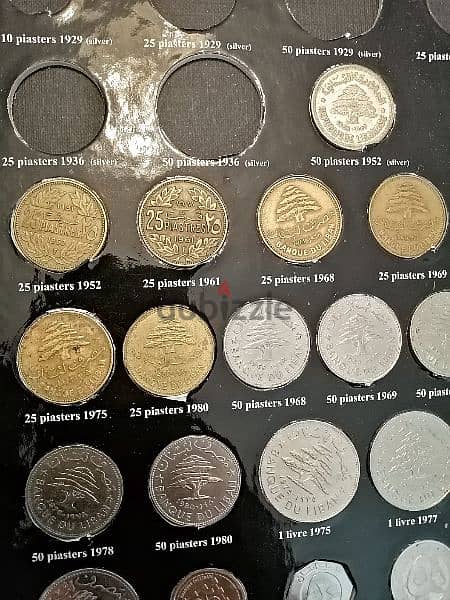 Lebanese coin album 1925-2014 66pcs البوم العملات اللبنانية 3