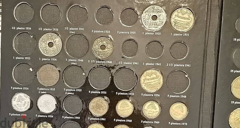 Lebanese coin album 1925-2014 66pcs البوم العملات اللبنانية 4