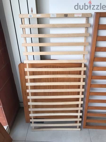 brown baby bed - very good condition 2