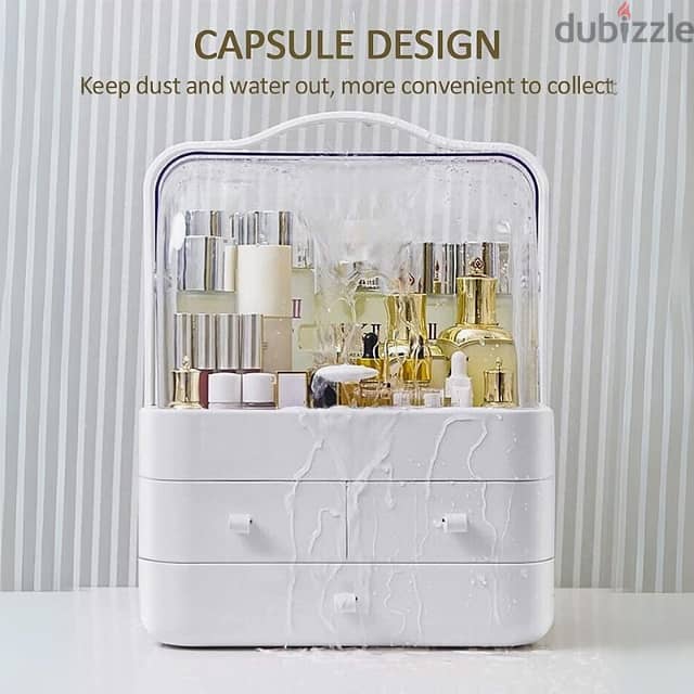 Makeup Storage Box with Drawers, Cosmetics Organizer 3