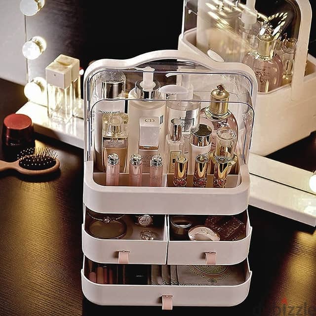 Makeup Storage Box with Drawers, Cosmetics Organizer 4