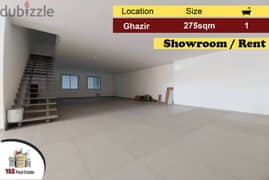 Ghazir/Kfarhbab 275m2 | Rent | Showroom | IV | 0