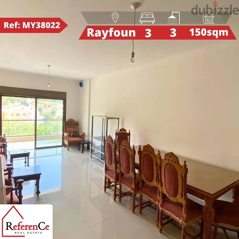 Apartment for sale in rayfoun شقة للبيع في ريفون 0